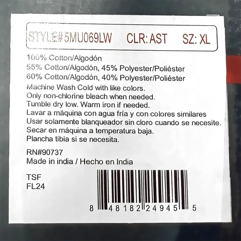 Levi's Mens Low Rise Briefs / Underwear - NEW Size XL (40-42) 5-Pack - #48487-D1